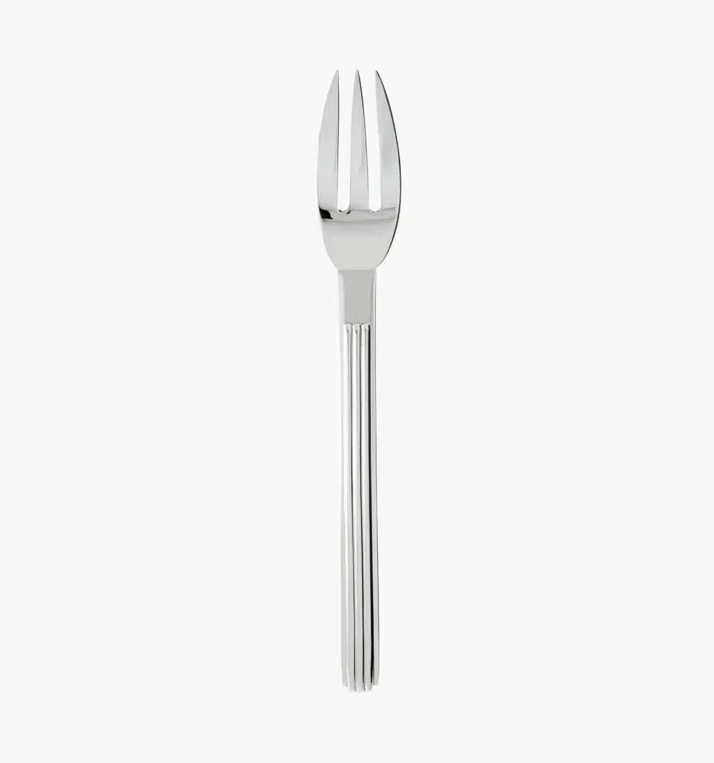 Fourchette à servir de la collection Deauville de Puiforcat en argent massif