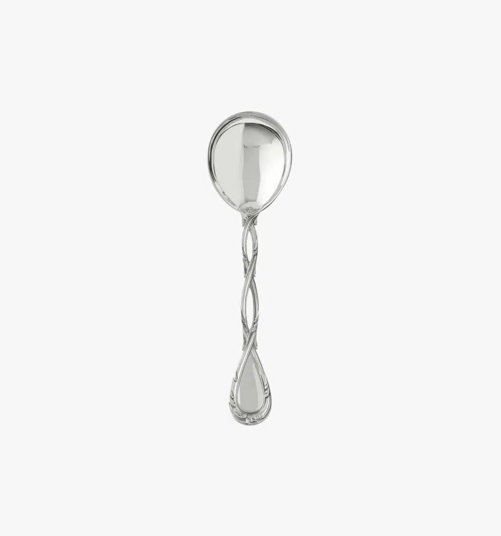 Cuiller à consommé de la collection Royal de Puiforcat en argent massif