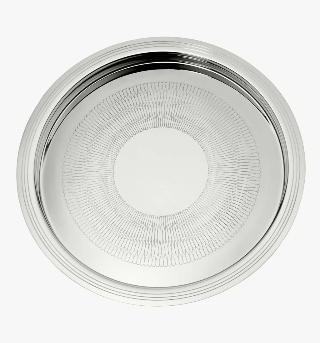 Plateau rond de la collection Pour le champagne