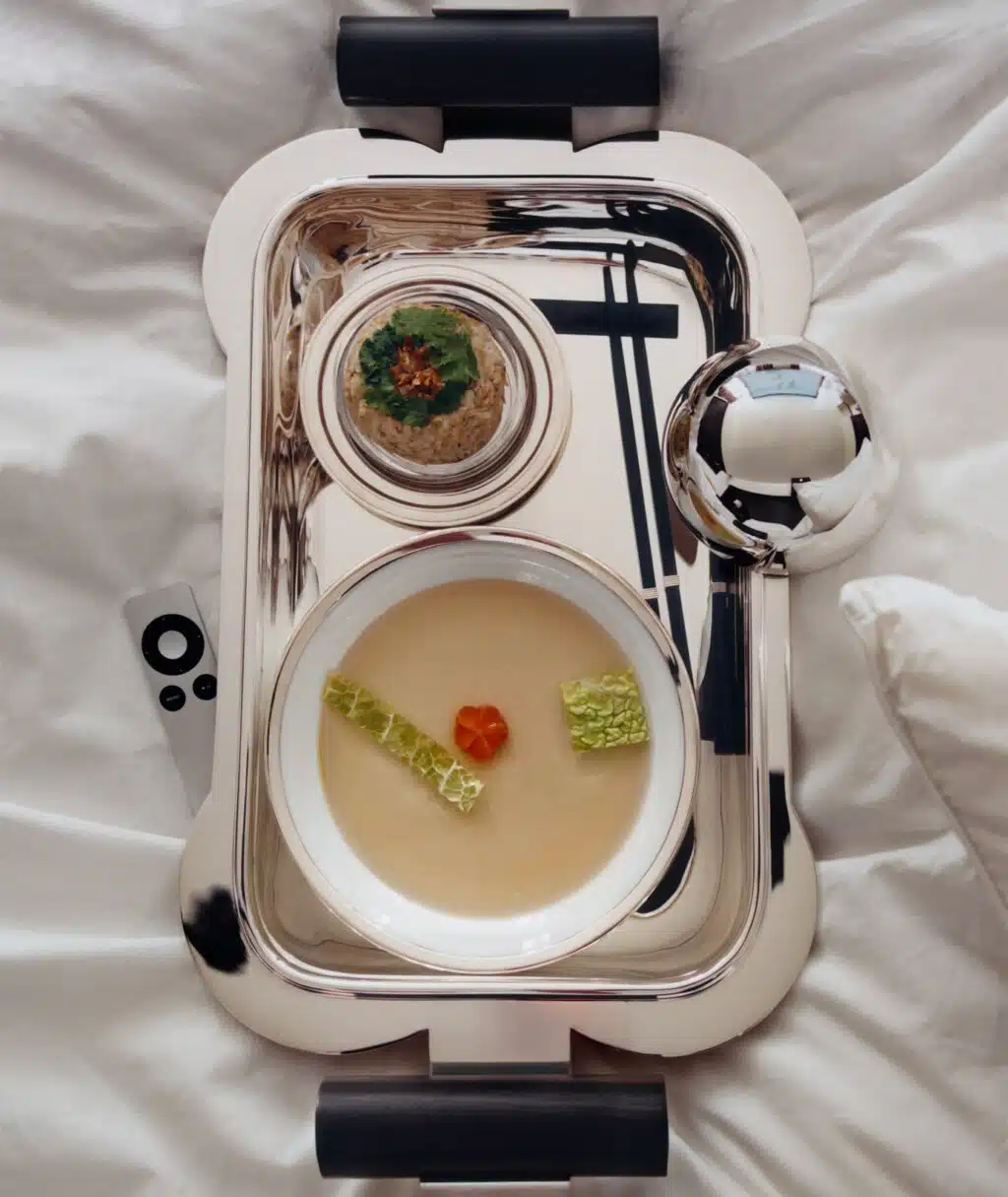 Plateau avec baguettes et plats Cercle d'orfèvre